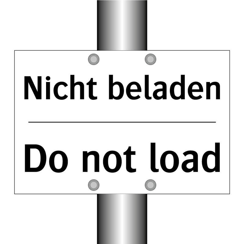 Nicht beladen - Do not load