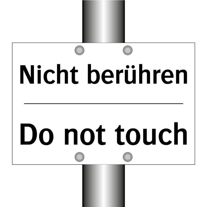 Nicht berühren - Do not touch