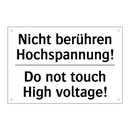 Nicht berühren Hochspannung! - Do not touch High voltage!
