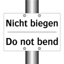 Nicht biegen - Do not bend