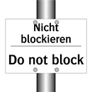 Nicht blockieren - Do not block
