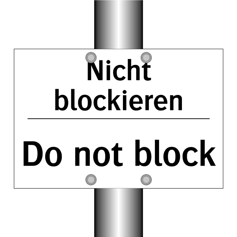 Nicht blockieren - Do not block