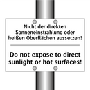 Nicht der direkten Sonneneinstrahlung /.../ - Do not expose to direct sunlight /.../
