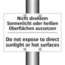 Nicht direktem Sonnenlicht oder /.../ - Do not expose to direct sunlight /.../