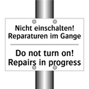 Nicht einschalten! Reparaturen /.../ - Do not turn on! Repairs in progress/.../