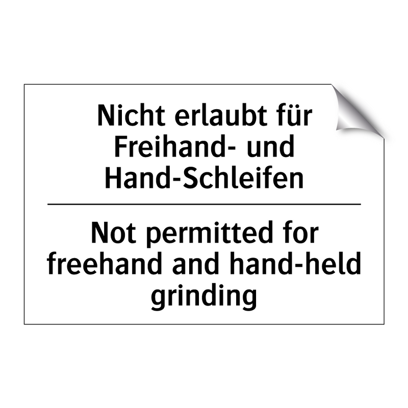Nicht erlaubt für Freihand- und /.../ - Not permitted for freehand and /.../