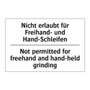 Nicht erlaubt für Freihand- und /.../ - Not permitted for freehand and /.../