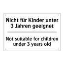 Nicht für Kinder unter 3 Jahren /.../ - Not suitable for children under /.../