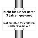 Nicht für Kinder unter 3 Jahren /.../ - Not suitable for children under /.../