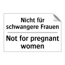 Nicht für schwangere Frauen - Not for pregnant women