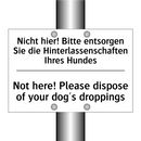 Nicht hier! Bitte entsorgen Sie /.../ - Not here! Please dispose of your /.../