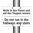 Nicht in den Fluren und auf den /.../ - Do not run in the hallways and /.../