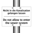 Nicht in die Kanalisation gelangen /.../ - Do not allow to enter the sewer /.../