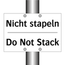 Nicht stapeln - Do Not Stack