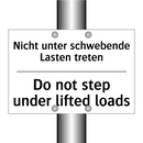 Nicht unter schwebende Lasten /.../ - Do not step under lifted loads