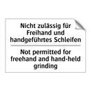 Nicht zulässig für Freihand und /.../ - Not permitted for freehand and /.../