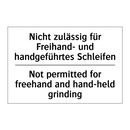 Nicht zulässig für Freihand- und /.../ - Not permitted for freehand and /.../