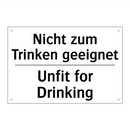 Nicht zum Trinken geeignet - Unfit for Drinking
