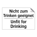 Nicht zum Trinken geeignet - Unfit for Drinking