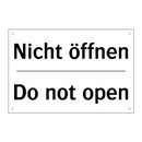 Nicht öffnen - Do not open