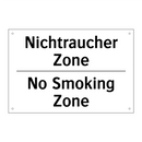 Nichtraucher Zone - No Smoking Zone