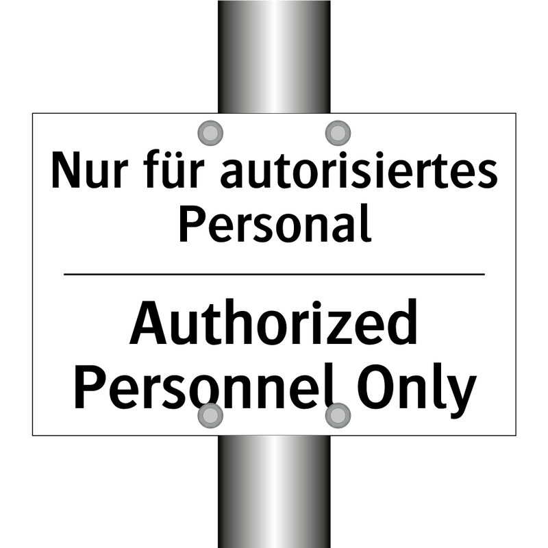 Nur für autorisiertes Personal - Authorized Personnel Only
