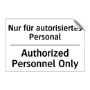 Nur für autorisiertes Personal - Authorized Personnel Only
