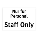 Nur für Personal - Staff Only