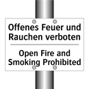 Offenes Feuer und Rauchen verboten/.../ - Open Fire and Smoking Prohibited/.../