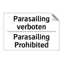 Parasailing verboten - Parasailing Prohibited