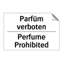 Parfüm verboten - Perfume Prohibited