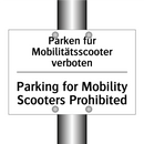 Parken für Mobilitätsscooter verboten/.../ - Parking for Mobility Scooters /.../
