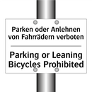 Parken oder Anlehnen von Fahrrädern /.../ - Parking or Leaning Bicycles Prohibited/.../