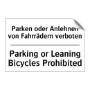 Parken oder Anlehnen von Fahrrädern /.../ - Parking or Leaning Bicycles Prohibited/.../