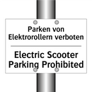 Parken von Elektrorollern verboten/.../ - Electric Scooter Parking Prohibited/.../