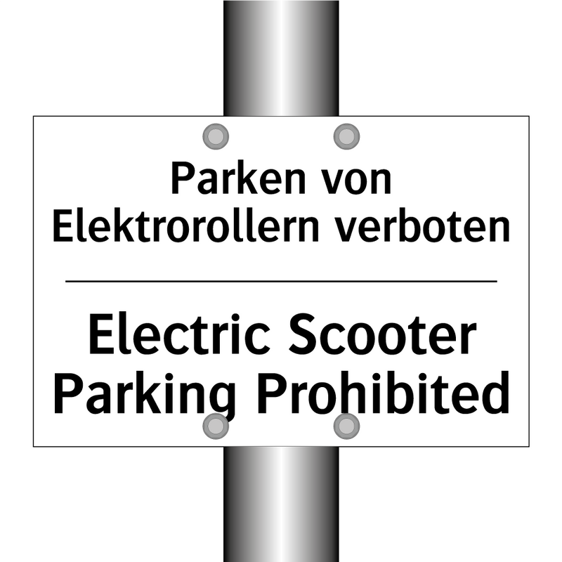 Parken von Elektrorollern verboten/.../ - Electric Scooter Parking Prohibited/.../