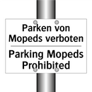 Parken von Mopeds verboten - Parking Mopeds Prohibited