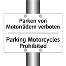 Parken von Motorrädern verboten/.../ - Parking Motorcycles Prohibited