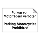 Parken von Motorrädern verboten/.../ - Parking Motorcycles Prohibited