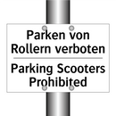Parken von Rollern verboten - Parking Scooters Prohibited