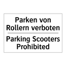 Parken von Rollern verboten - Parking Scooters Prohibited