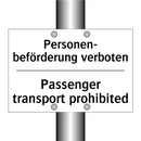 Personen- beförderung verboten - Passenger transport prohibited