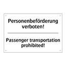 Personenbeförderung verboten! - Passenger transportation prohibited!/.../