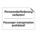 Personenbeförderung verboten! - Passenger transportation prohibited!/.../