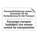 Personenbeförderung verboten! /.../ - Passenger transport forbidden! /.../
