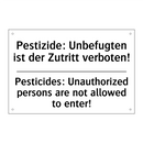 Pestizide: Unbefugten ist der /.../ - Pesticides: Unauthorized persons /.../