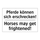 Pferde können sich erschrecken!/.../ - Horses may get frightened!
