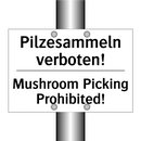 Pilzesammeln verboten! - Mushroom Picking Prohibited!