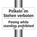 Pinkeln im Stehen verboten - Peeing while standing prohibited/.../