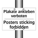 Plakate ankleben verboten - Posters sticking forbidden